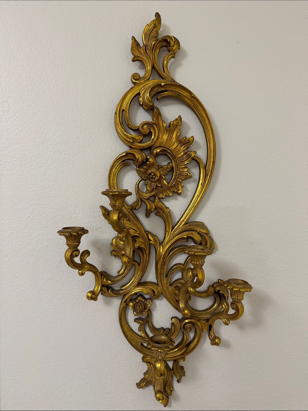 Gold Ornate Wall Sconce - Decorative Home Wall Decor